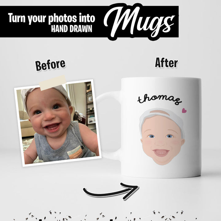 Personalized Baby Face Mug