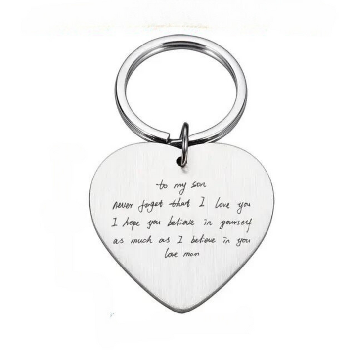 Personalized  Encoded Endearments Keychain
