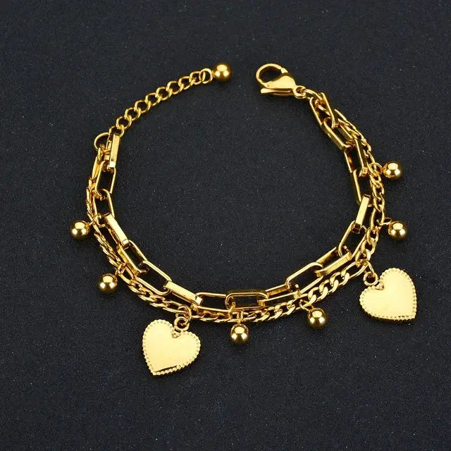 Heart Strung Personalized Charm Bracelet
