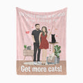 Get More Cats Personalized Blanket - Personalized Memories