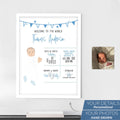 Personalized Baby Birth details Wall Art - Personalized Memories