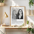 Personalized Best Friends Definition Portrait - Personalized Memories