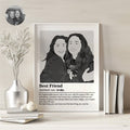 Personalized Best Friends Definition Portrait - Personalized Memories