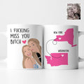 Personalized Best Friends Map Mug - Personalized Memories