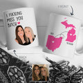 Personalized Best Friends Map Mug - Personalized Memories