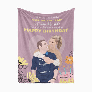 Personalized Birthday Photo Blanket - Personalized Memories