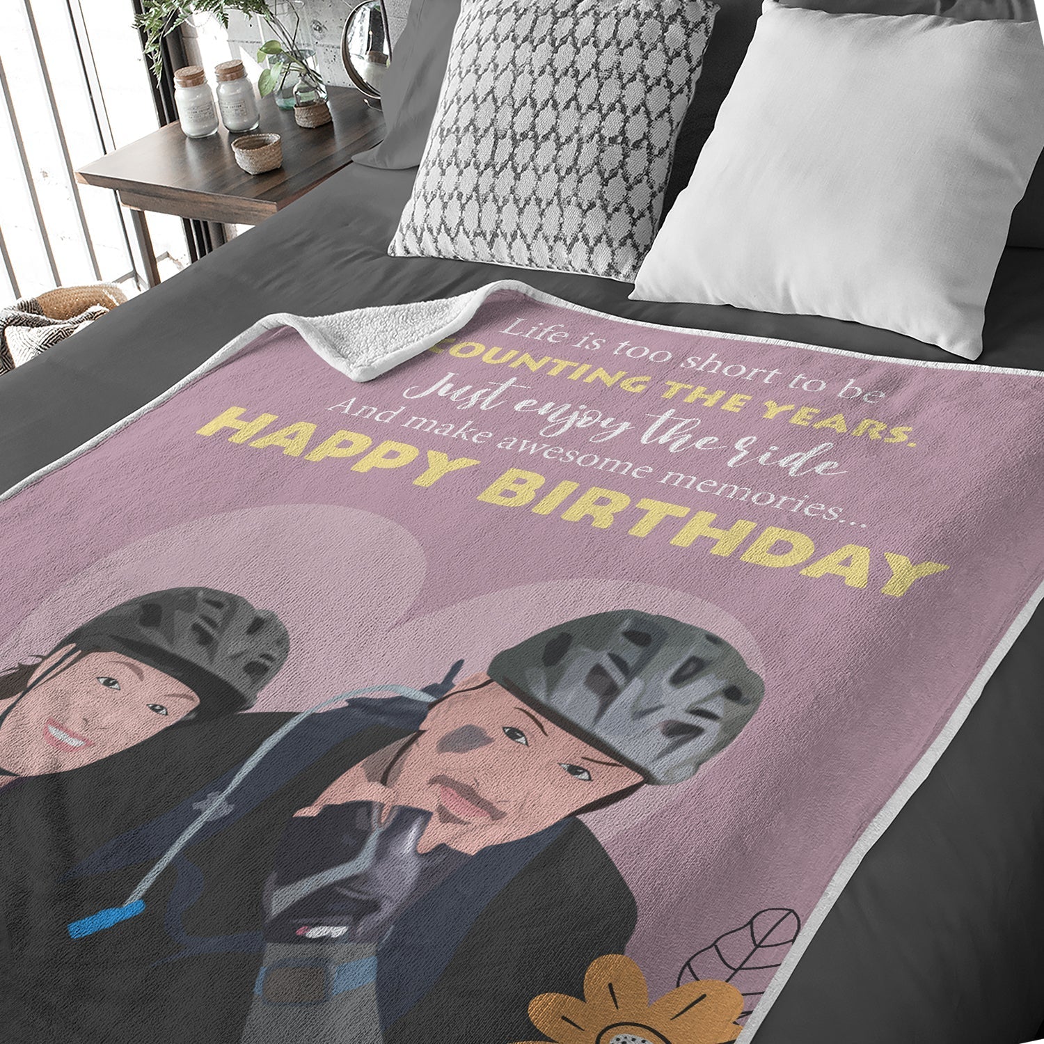 Personalized Birthday Photo Blanket - Personalized Memories