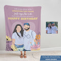 Personalized Birthday Photo Blanket - Personalized Memories