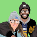 Personalized Cartoon Couple Portraits - Digital - Personalized Memories