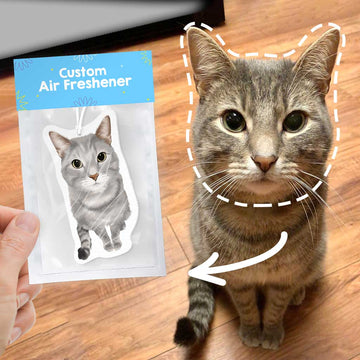 Personalized Cat Portrait Air Freshener - Personalized Memories