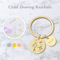 Personalized Child Drawing Keychain - Personalized Memories