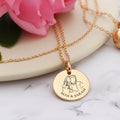 Personalized Couples Line Art Necklace - Personalized Memories