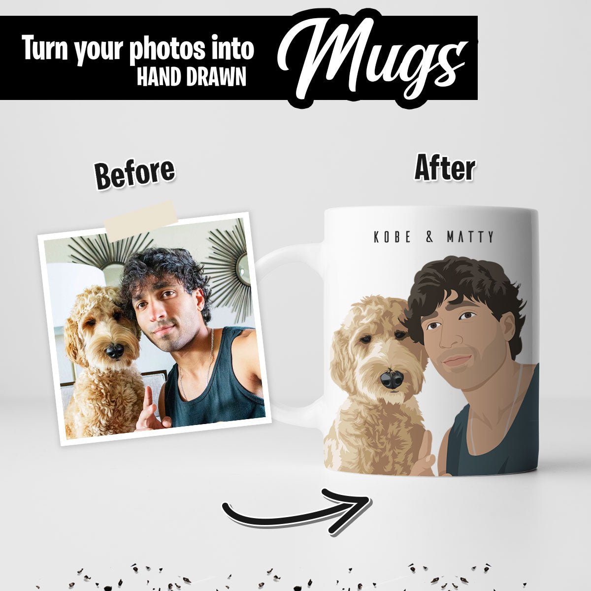 Personalized Dog and Owner Mug - Personalized Memories