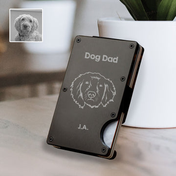 Personalized Dog Dad Minimalist Wallet - Personalized Memories