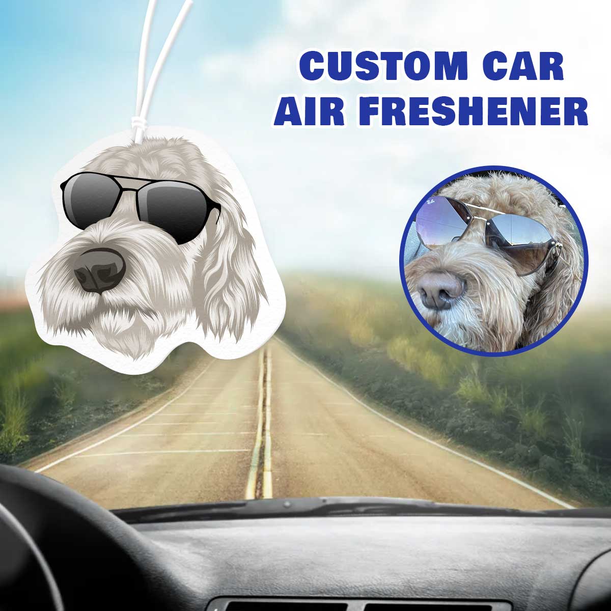 Personalized Dog Face Air Freshener - Personalized Memories