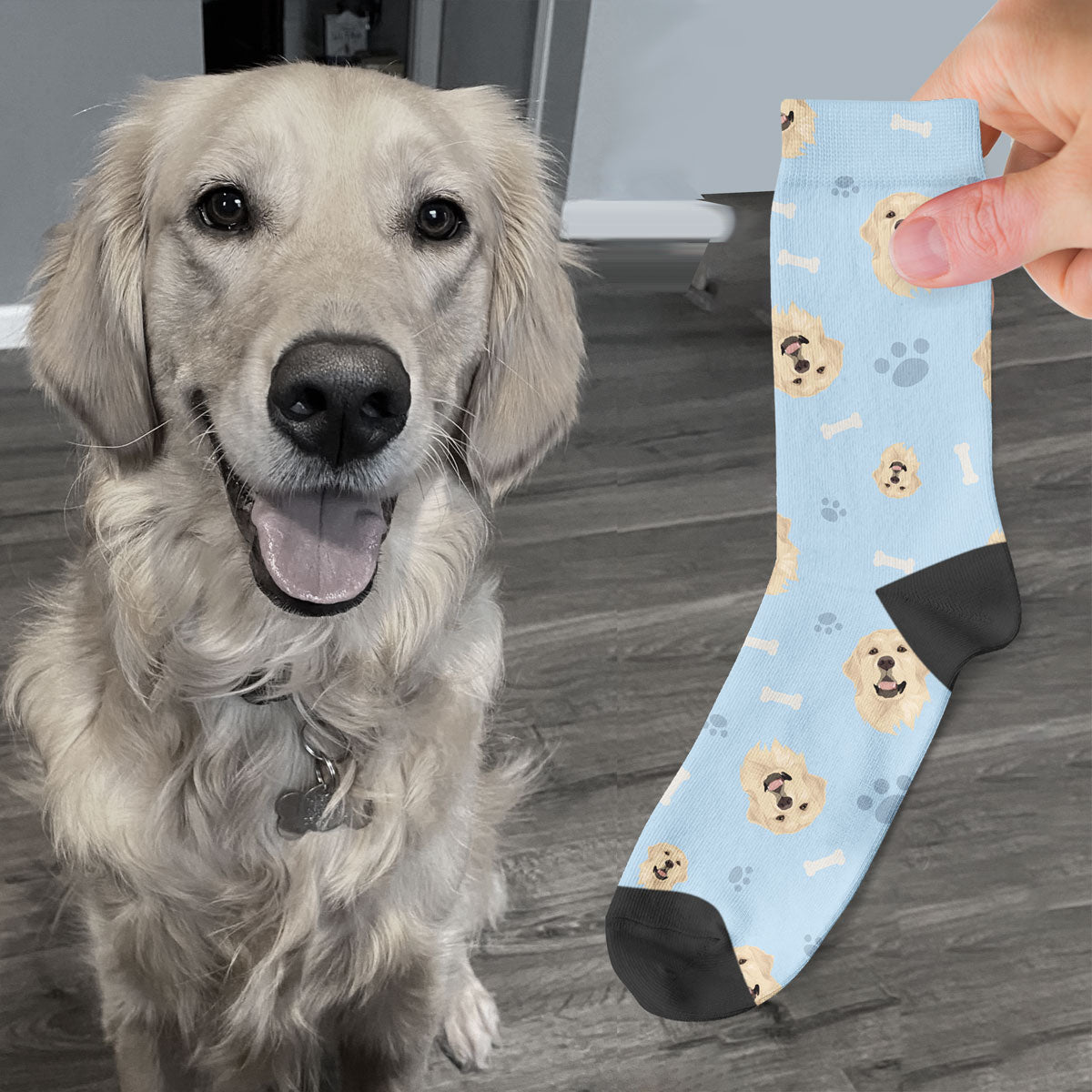 Personalized Dog Face Socks - Personalized Memories