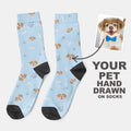 Personalized Dog Face Socks - Personalized Memories