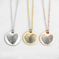 Personalized Double Fingerprint Necklace Gift - Personalized Memories