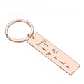 Personalized Encoded Endearments Keychain - Personalized Memories