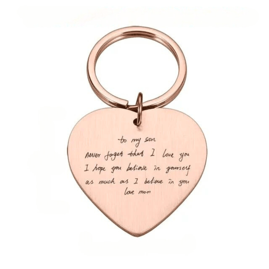 Personalized Encoded Endearments Keychain - Personalized Memories