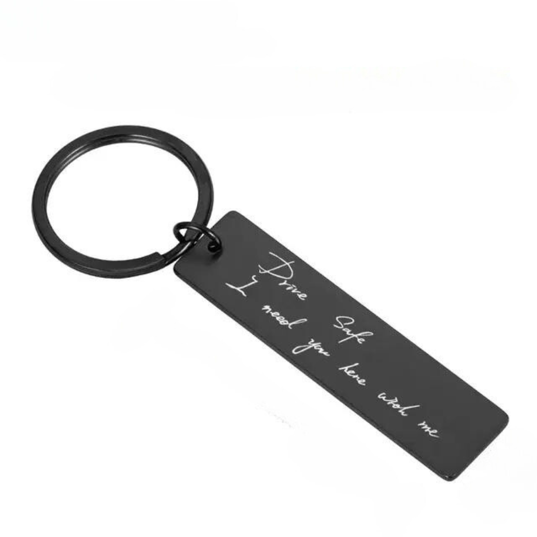 Personalized Encoded Endearments Keychain - Personalized Memories