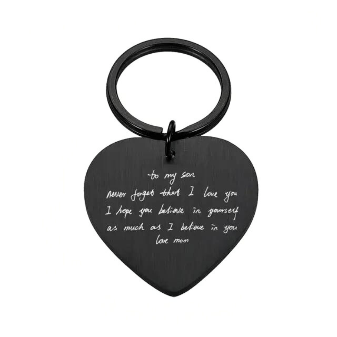 Personalized Encoded Endearments Keychain - Personalized Memories