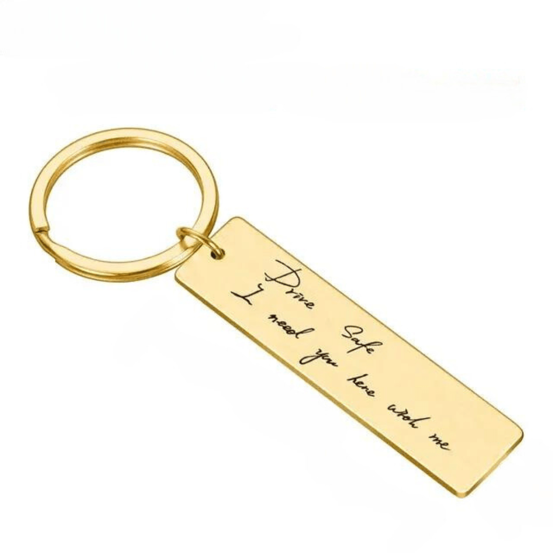 Personalized Encoded Endearments Keychain - Personalized Memories