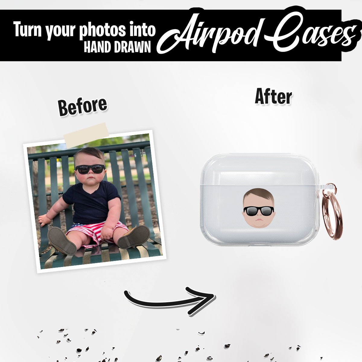 Personalized Family Drawing Airpod Cases - Personalized Memories