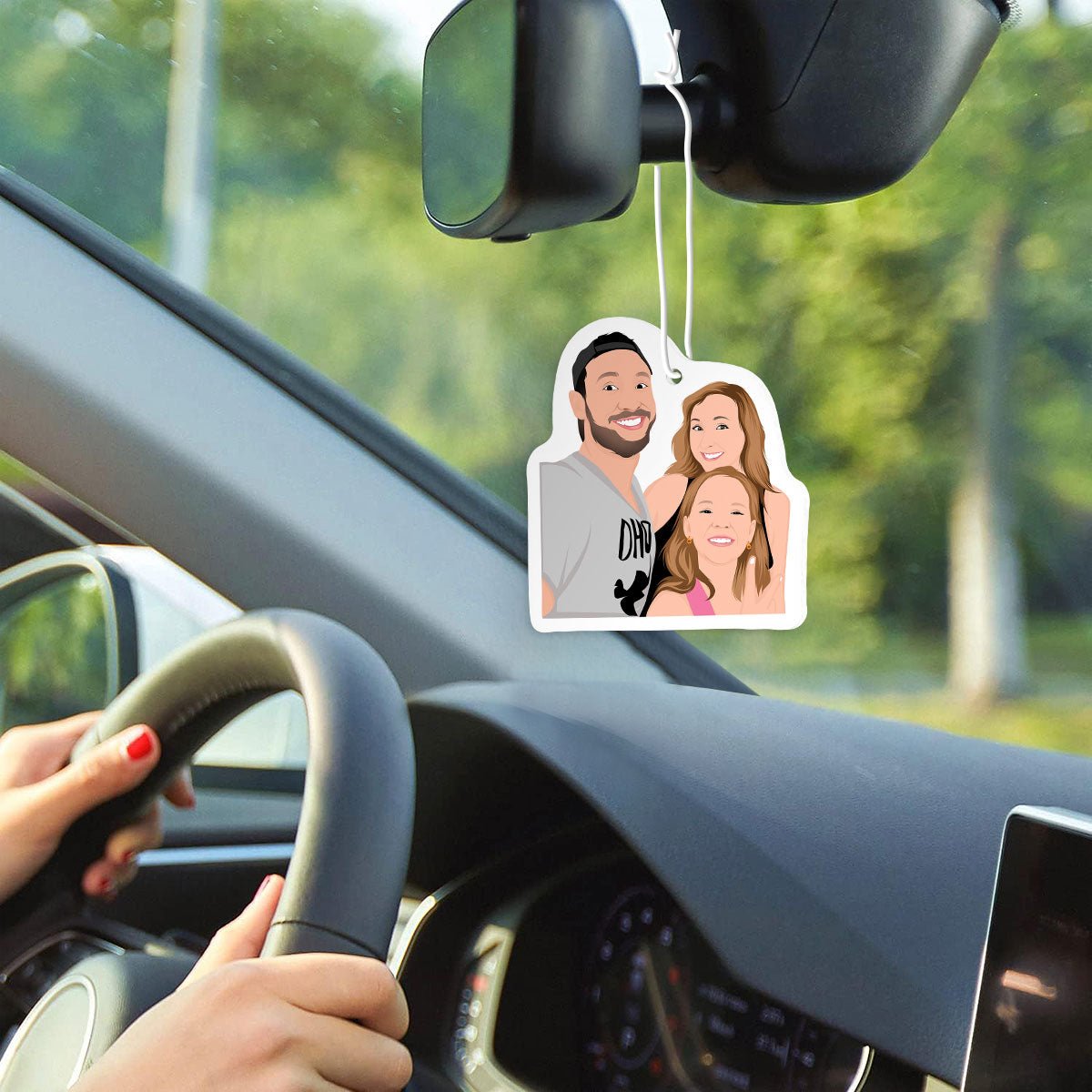 Personalized Family Portrait Air Freshener - Personalized Memories