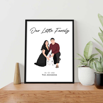 Personalized Family Portrait Drawing - Personalized Memories