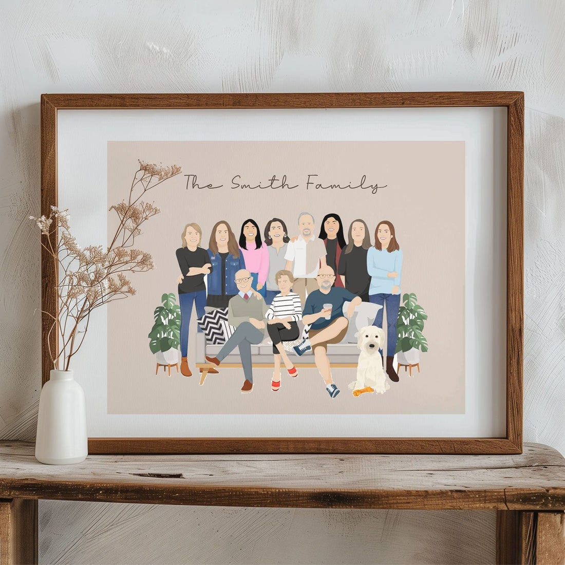 Personalized Family Reunion Illustration - Personalized Memories