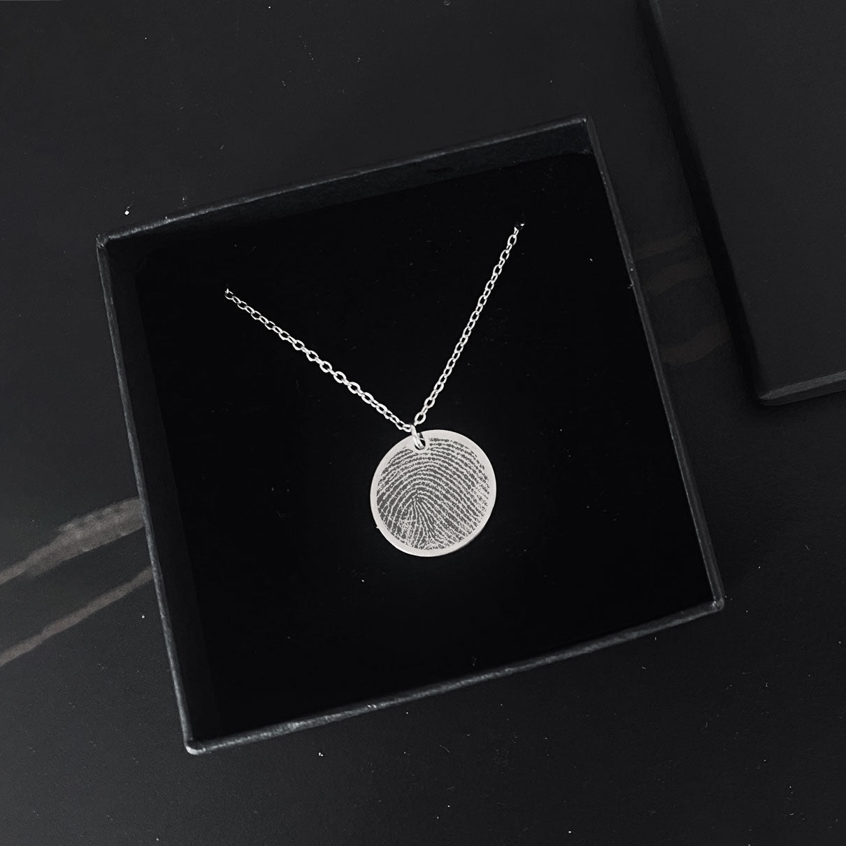 Personalized Fingerprint Pendant Necklace - Personalized Memories