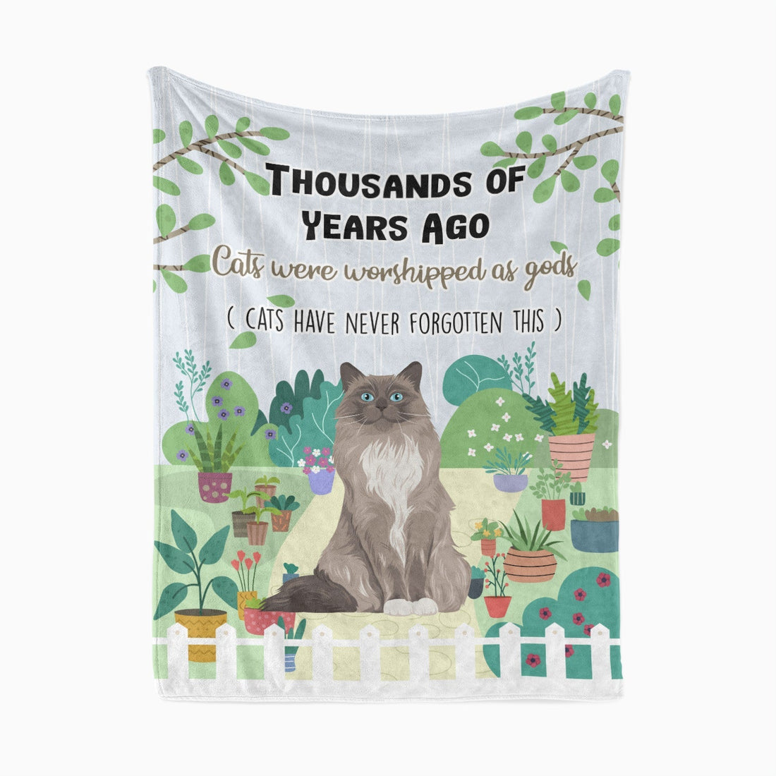 Personalized Funny Cat Blanket - Personalized Memories