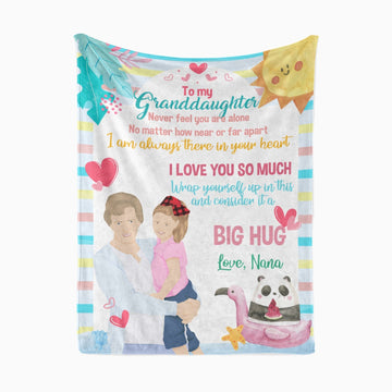 Personalized Granddaughter Blanket From Nana - Personalized Memories