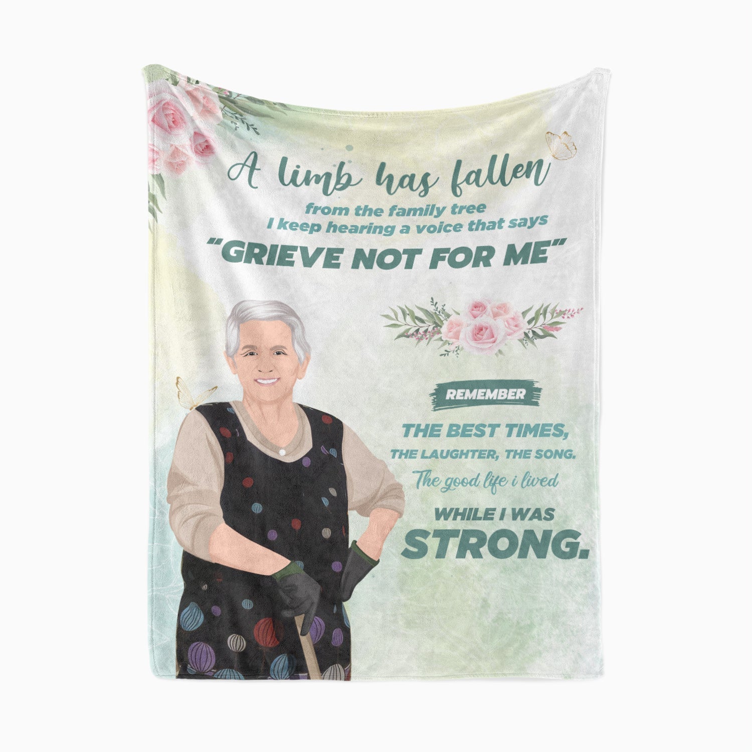 Personalized Grandma Memorial Blanket - Personalized Memories