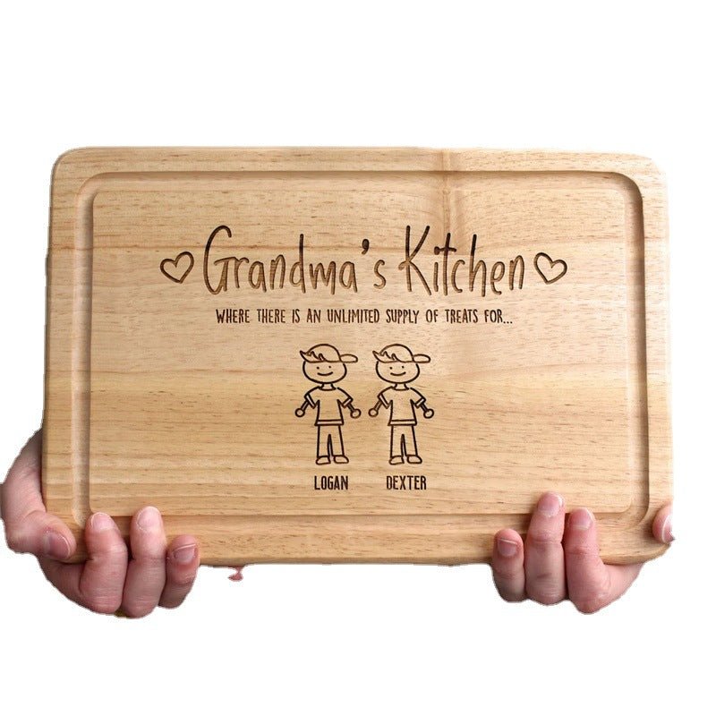 Personalized Grandma's Kitchen Bamboo Cutting Board - Personalized Memories