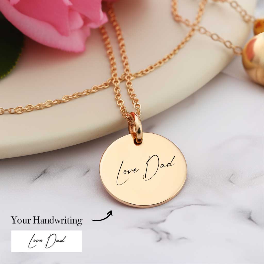 Personalized Handwriting Necklace - Personalized Memories