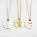 Personalized Handwriting Necklace - Personalized Memories