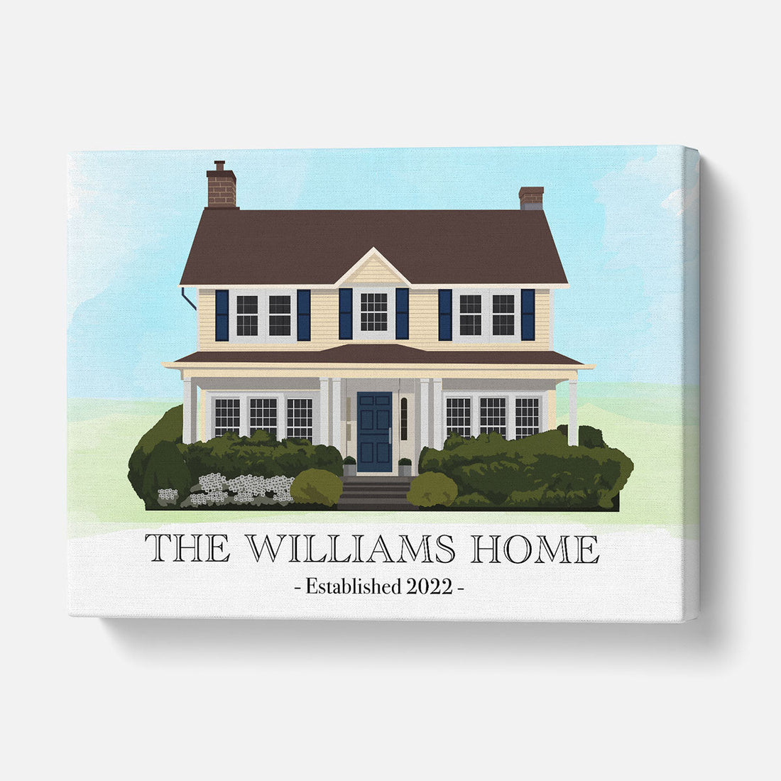 Personalized Home Portrait Canvas - Personalized Memories