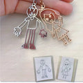 Personalized Kids Drawing Keychain - Personalized Memories