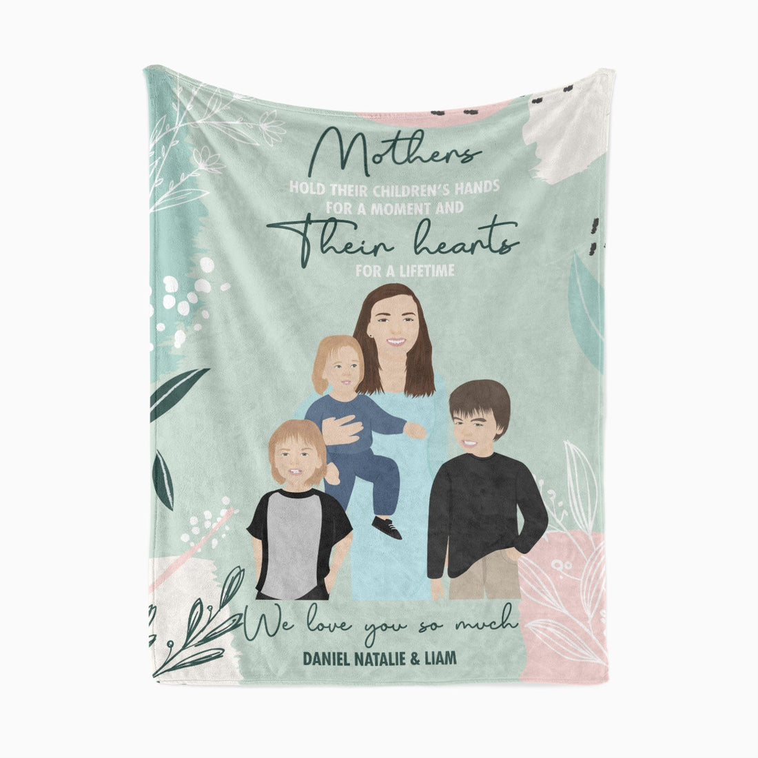 Personalized Motherhood Photo Blanket - Personalized Memories