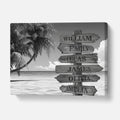 Personalized Multiple Names Tropical Canvas - Personalized Memories