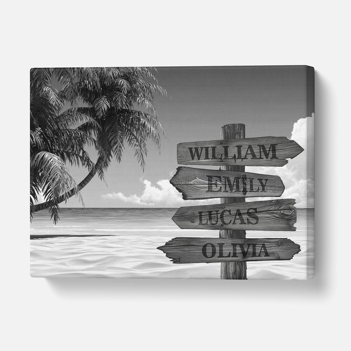 Personalized Multiple Names Tropical Canvas - Personalized Memories