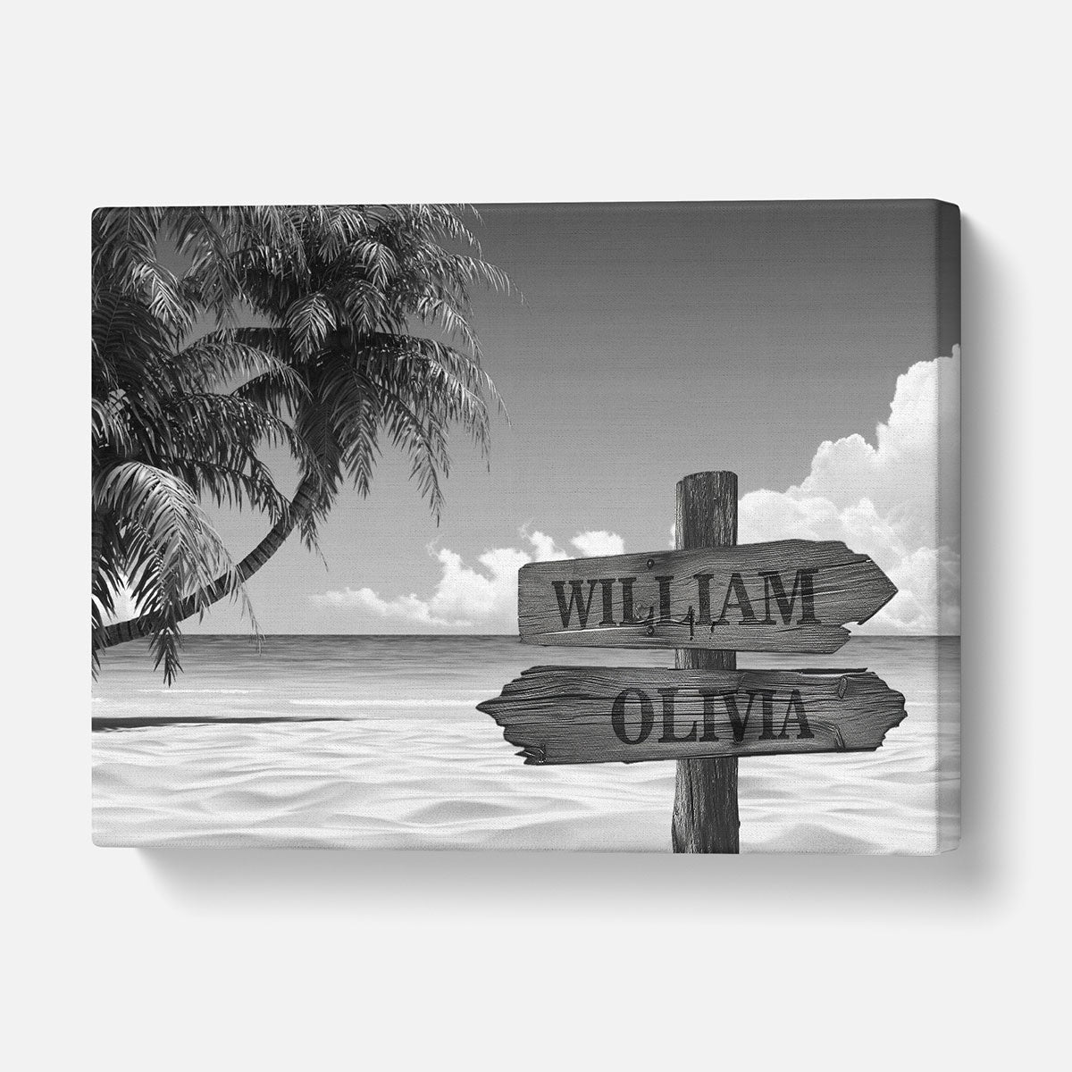 Personalized Multiple Names Tropical Canvas - Personalized Memories