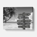 Personalized Multiple Names Tropical Canvas - Personalized Memories