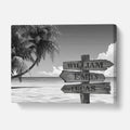 Personalized Multiple Names Tropical Canvas - Personalized Memories