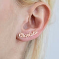 Personalized Name Stud Earrings - Personalized Memories