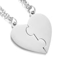 Personalized One Heart stitched Necklace - Personalized Memories