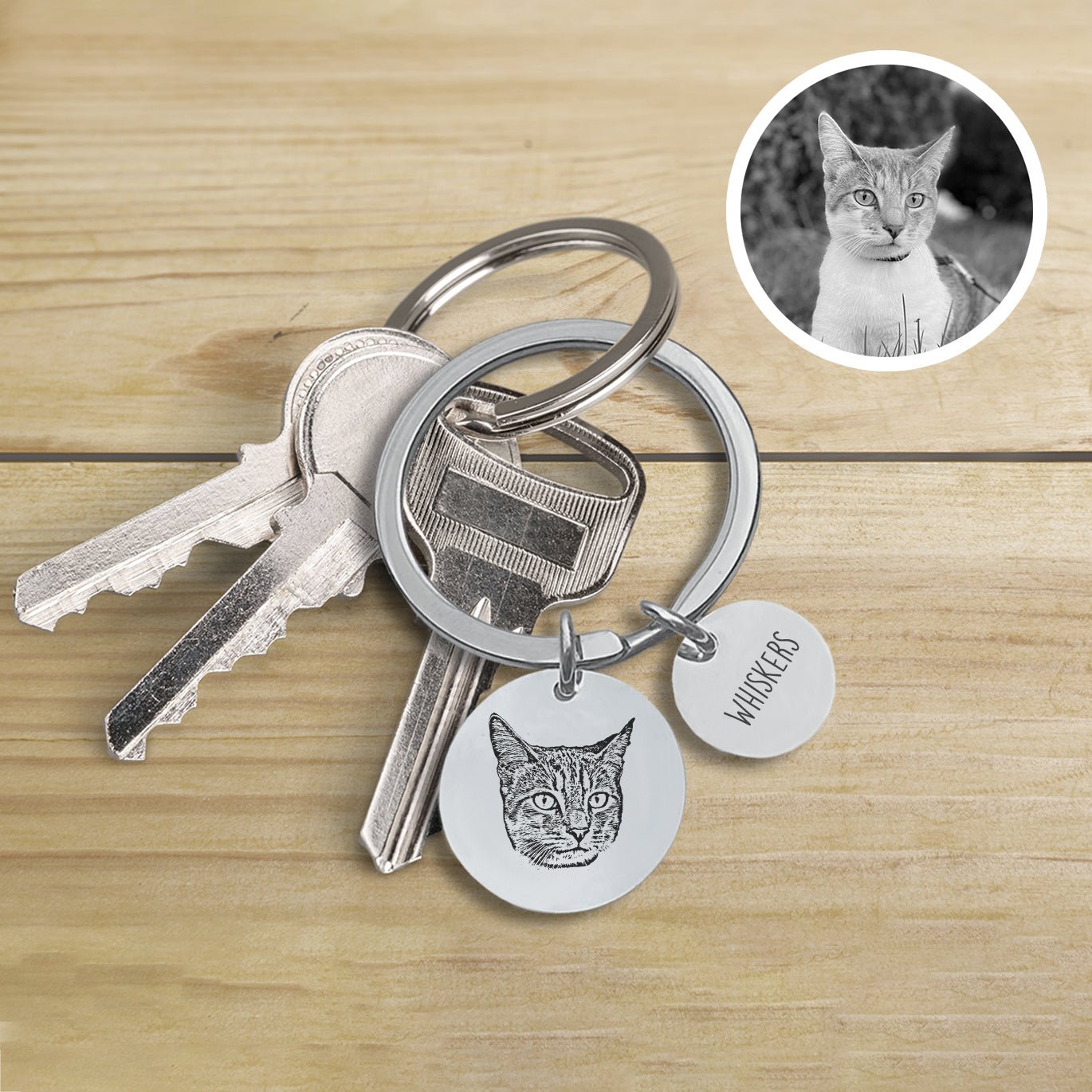 Personalized Pet Charm Keychain - Personalized Memories