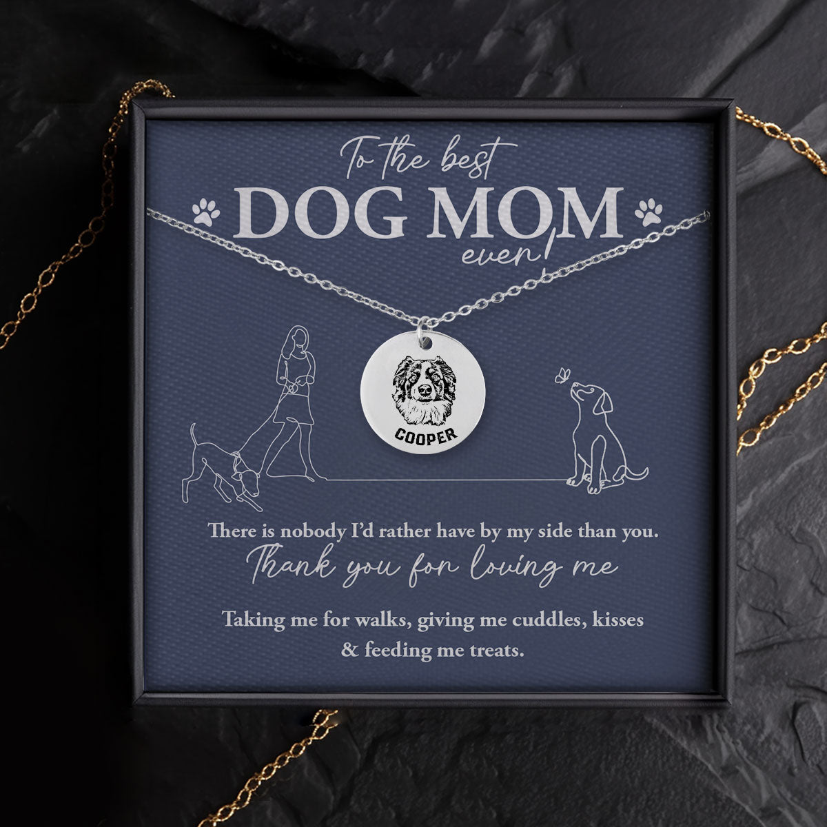 Personalized Pet Portrait Necklace Gift - Personalized Memories